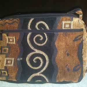 Interesting tapestry shoulder bag